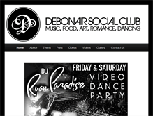 Tablet Screenshot of debonairsocialclub.com